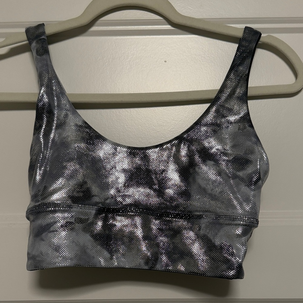 Women's LULULEMON Align Graphite Grey/ Shine Reversible Sports Bra